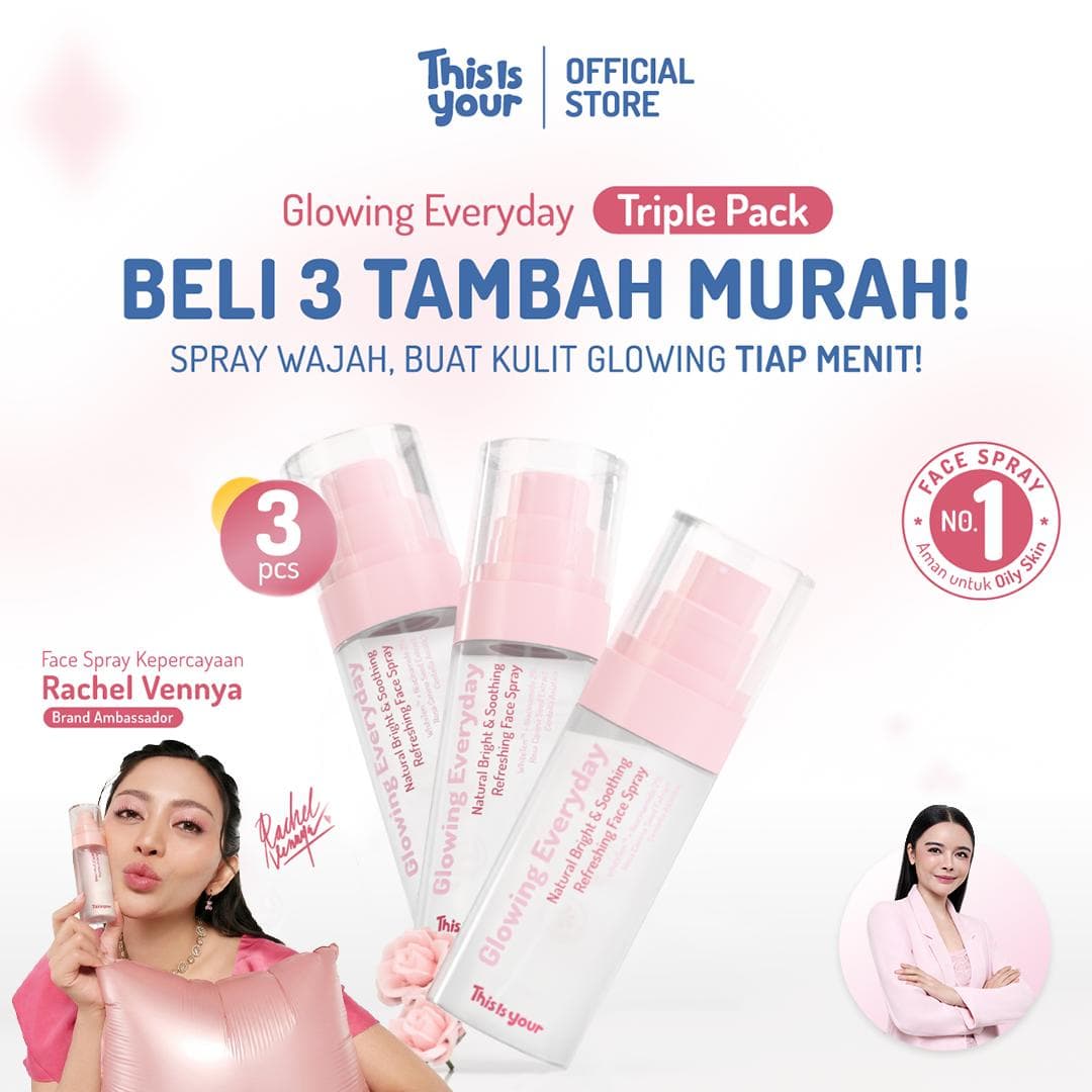 Triple Pack Face Spray Glowing Everyday